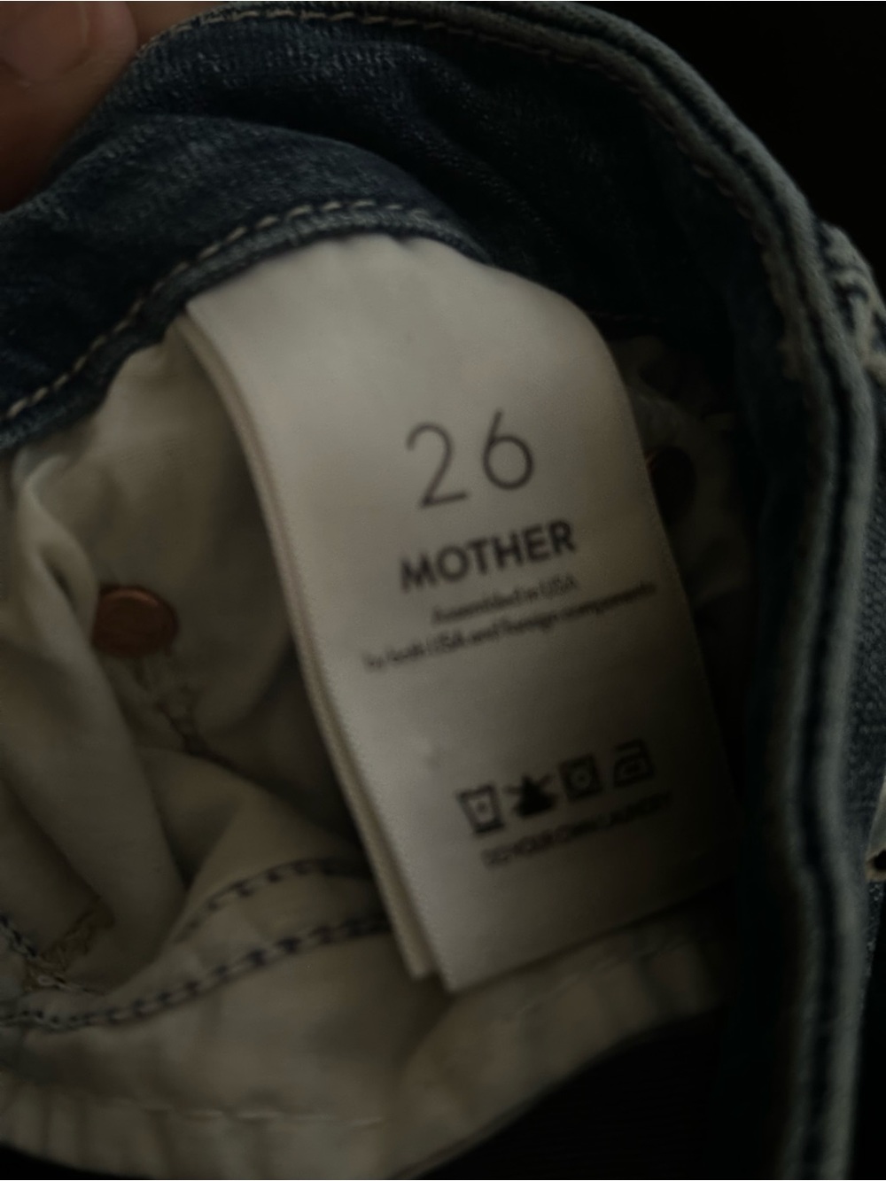 MOTHER Blue Looker Ankle Jeans - Picture 10 of 10